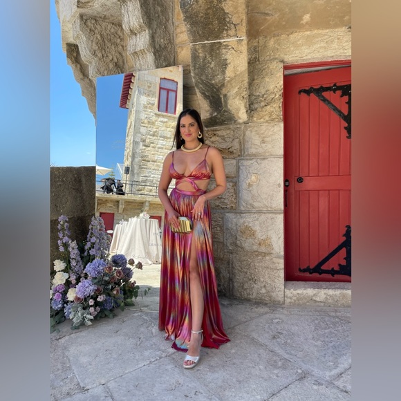 RETROFETE JETT DRESS - ORANGE OMBRE - Picture 3 of 3